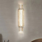Modern Luxury Bubble Cylinder Iron Glass LED Wall Sconce Lamp For Bedroom