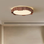 Contemporary Retro Round Curved Iron Acrylic LED Flush Mount Ceiling Light For Living Room