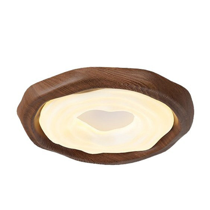 Contemporary Retro Cookies Iron PE Shade LED Flush Mount Ceiling Light For Living Room