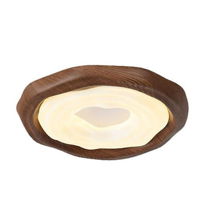 Contemporary Retro Cookies Iron PE Shade LED Flush Mount Ceiling Light For Living Room