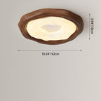 Contemporary Retro Cookies Iron PE Shade LED Flush Mount Ceiling Light For Living Room
