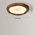 Contemporary Retro Cookies Iron PE Shade LED Flush Mount Ceiling Light For Living Room