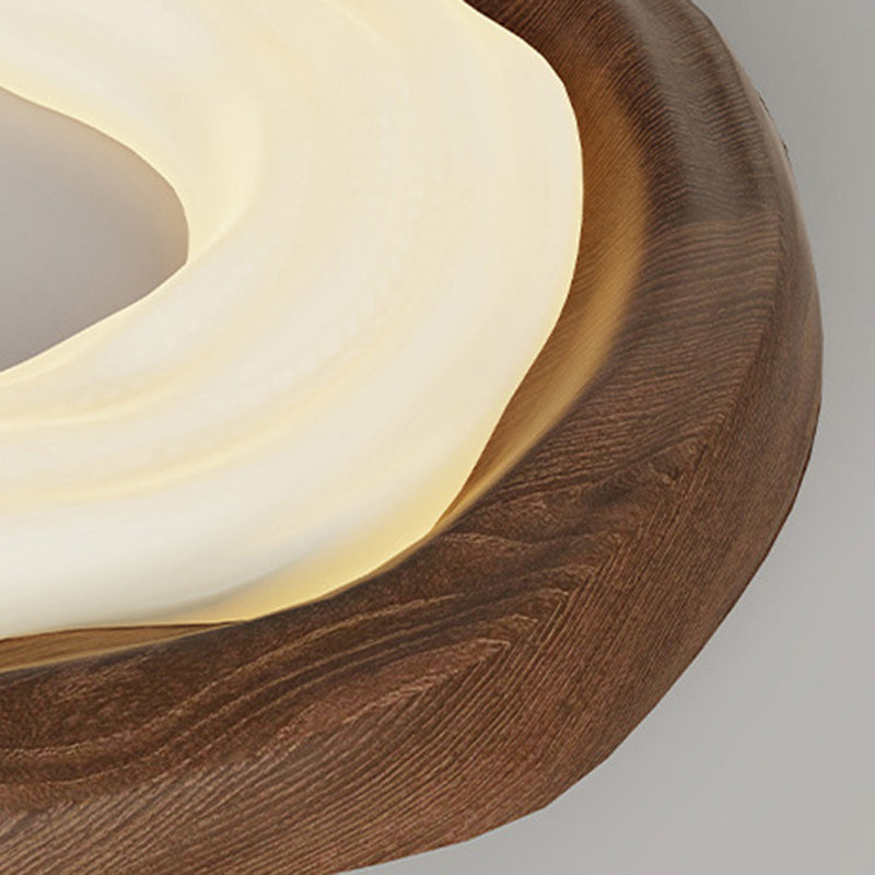 Contemporary Retro Cookies Iron PE Shade LED Flush Mount Ceiling Light For Living Room