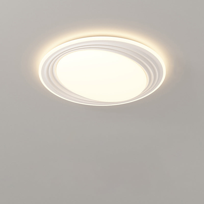 Modern Minimalist Round Iron Acrylic LED Flush Mount Ceiling Light For Living Room