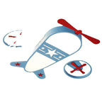 Contemporary Creative Kids Cartoon Airplane Iron Acrylic LED Flush Mount Ceiling Light For Bedroom