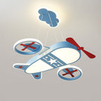 Lumendat Contemporary Creative Kids Cartoon Airplane Iron Acrylic LED Chandelier For Bedroom Lumendat