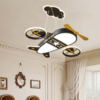 Lumendat Contemporary Creative Kids Cartoon Airplane Iron Acrylic LED Chandelier For Bedroom Lumendat