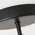 Modern Minimalist Iron Glass Globe 1-Light Semi-Flush Mount Ceiling Light For Living Room