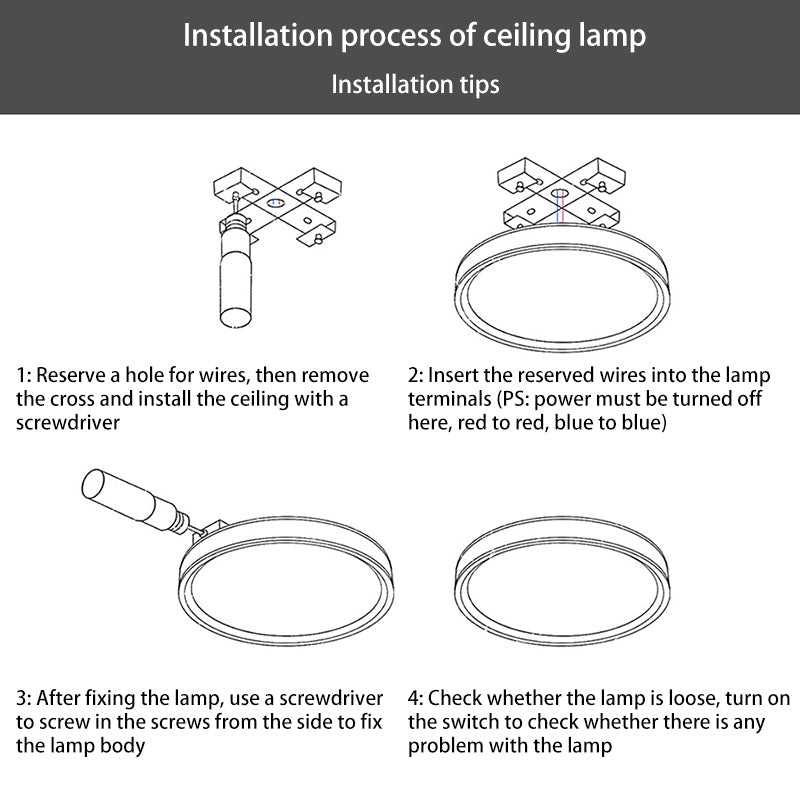 Contemporary Retro Iron PE Square Round Rectangular Bubble LED Flush Mount Ceiling Light For Bedroom