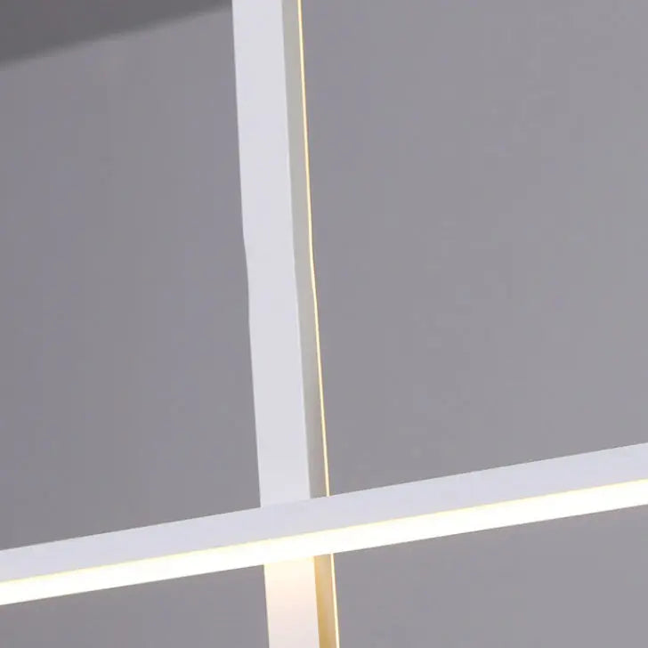 Modern Minimalist Long Strip Circle Acrylic Aluminum Iron LED Chandelier Island Light for Dining Room Lumendat