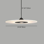 Contemporary Nordic Round Disc UFO Acrylic Shape Iron LED Pendant Light For Dining Room