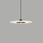 Contemporary Nordic Round Disc UFO Acrylic Shape Iron LED Pendant Light For Dining Room