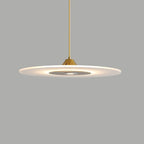 Contemporary Nordic Round Disc UFO Acrylic Shape Iron LED Pendant Light For Dining Room