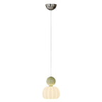 Contemporary Creative Round Pumpkin Iron Ball PE LED Pendant Light For Bedroom
