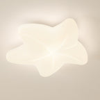 Contemporary Creative Kids Star Iron PE LED Flush Mount Ceiling Light For Living Room