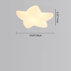 Contemporary Creative Kids Star Iron PE LED Flush Mount Ceiling Light For Living Room