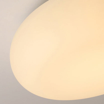Contemporary Scandinavian Oval Apple Iron Acrylic LED Flush Mount Ceiling Light for Bedroom