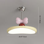 Modern Minimalist Oval Arc Semi-Circular Base Bow Iron Acrylic LED Semi-Flush Mount Ceiling Light For Bedroom