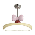 Modern Minimalist Oval Arc Semi-Circular Base Bow Iron Acrylic LED Semi-Flush Mount Ceiling Light For Bedroom