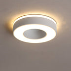 Modern Minimalist Round Square Cylinder Hollow Iron Acrylic LED Flush Mount Ceiling Light For Living Room