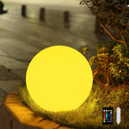 Modern Minimalist Solar Waterproof Globe Plastic PE LED Outdoor Lawn Landscape Light For Garden Lumendat