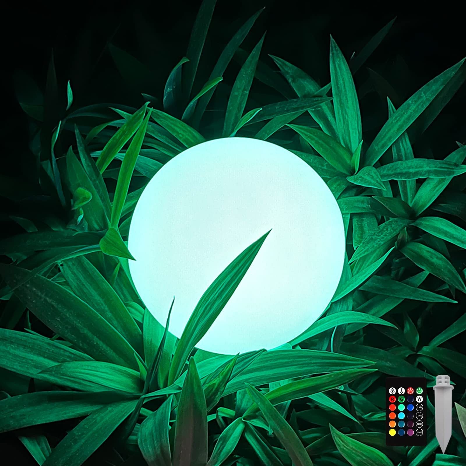 Modern Minimalist Solar Waterproof Globe Plastic PE LED Outdoor Lawn Landscape Light For Garden Lumendat