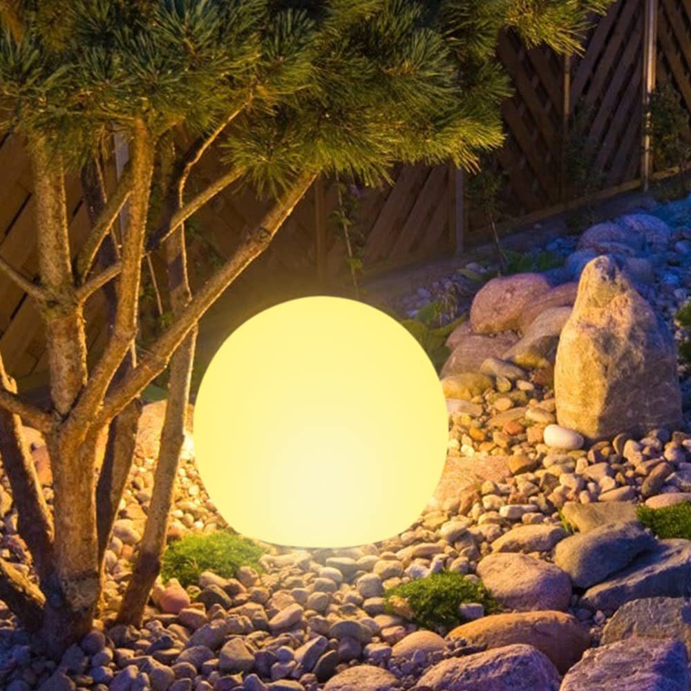 Modern Minimalist Solar Waterproof Globe Plastic PE LED Outdoor Lawn Landscape Light For Garden Lumendat