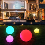 Modern Minimalist Solar Waterproof Globe Plastic PE LED Outdoor Lawn Landscape Light For Garden Lumendat