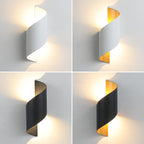 Modern Minimalist Waterproof Spiral Aluminum Acrylic LED Wall Sconce Lamp For Bedroom