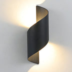 Modern Minimalist Waterproof Spiral Aluminum Acrylic LED Wall Sconce Lamp For Bedroom