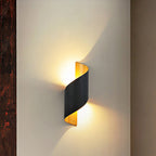 Modern Minimalist Waterproof Spiral Aluminum Acrylic LED Wall Sconce Lamp For Bedroom