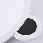 Modern Minimalist Cartoon Kids Round Half Circle Bear Aluminum Acrylic LED Flush Mount Ceiling Light For Bedroom