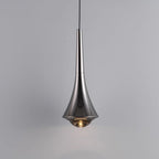 Modern Minimalist Flared Ball Liftable Aluminum Glass LED Pendant Light for Bedroom BulbSquare