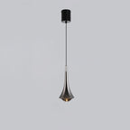 Modern Minimalist Flared Ball Liftable Aluminum Glass LED Pendant Light for Bedroom BulbSquare