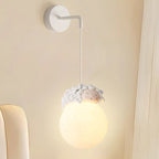 Modern Minimalist Cartoon Moon Cute Animal Bear Rabbit Dog Elephant Sheep Kids Resin Hardware PE 1-Light Wall Sconce Lamp For Bedroom