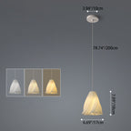 Contemporary Creative Irregular Curved Stripe Iron Acrylic 1-Light Pendant Light For Bedroom