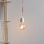 Traditional Japanese Art Oval Arrow Mini Ceramic 1-Light Pendant Light For Bedroom