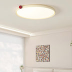 Contemporary Scandinavian Round Circle Ball Aluminum Iron Acrylic LED Flush Mount Ceiling Light For Bedroom