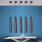 Modern Minimalist Cylinder Long Tube Die-cast Aluminum Acrylic LED Pendant Light for Living Room
