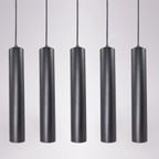 Modern Minimalist Cylinder Long Tube Die-cast Aluminum Acrylic LED Pendant Light for Living Room
