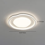 Modern Minimalist Clouds Irregular Aluminum Iron Acrylic LED Flush Mount Ceiling Light For Living Room