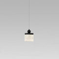 Modern Luxury Cylinder Square Sphere Textured Stainless Steel Resin LED Pendant Light For Bedroom