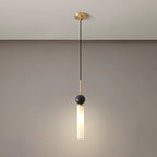 Contemporary Scandinavian Cylinder Spherical Disc Copper Marble Acrylic 1/2 Light Pendant Light for Bedroom BulbSquare