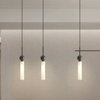 Contemporary Scandinavian Cylinder Spherical Disc Copper Marble Acrylic 1/2 Light Pendant Light for Bedroom BulbSquare