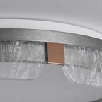 Modern Luxury Round Square Textured Aluminum Acrylic LED Flush Mount Ceiling Light For Bedroom