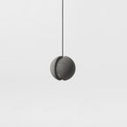 Contemporary Scandinavian Planets Moon Cement Aluminum Acrylic 1-Light Pendant Light For Bedroom