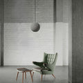 Contemporary Scandinavian Planets Moon Cement Aluminum Acrylic 1-Light Pendant Light For Bedroom