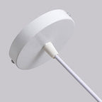 Traditional Chinese Cylinder Oval Strip Bamboo Leaf Plum Blossom Bamboo Imitation Parchment 1-Light Pendant Light For Living Room