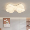 Modern Minimalist Kids Bow Tie Iron Plastic LED Flush Mount Ceiling Light For Bedroom