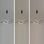 Contemporary Scandinavian Rectangular Long Combination Cylinder Base Aluminum Acrylic LED Chandelier Island Light for Living Room Lumendat